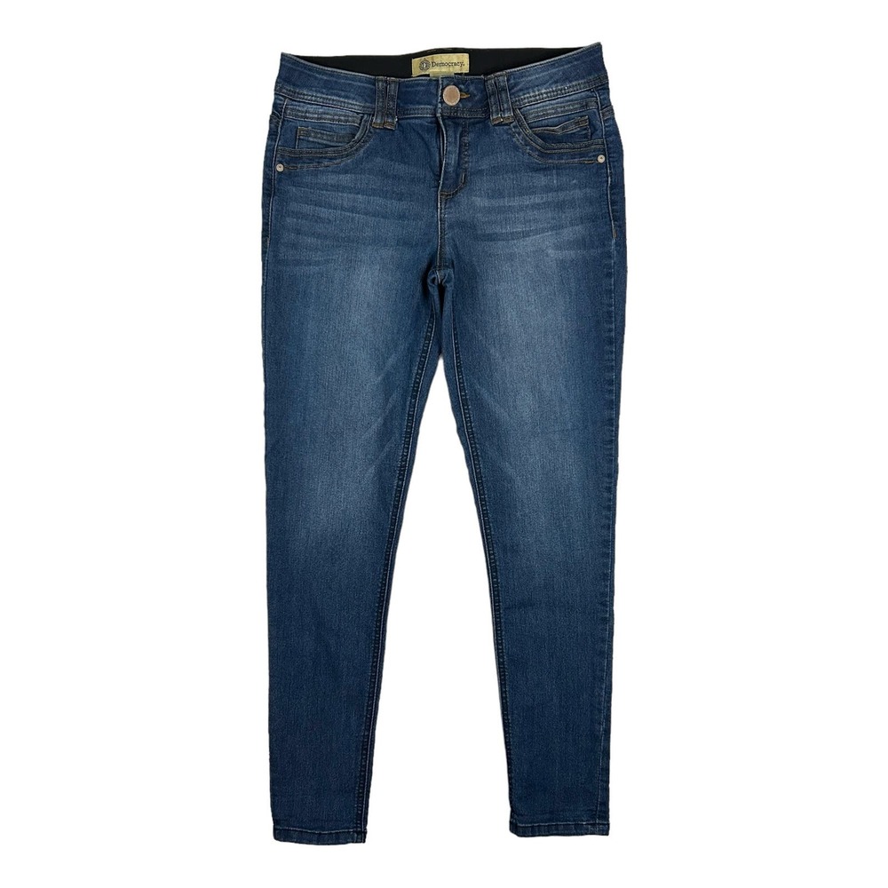 Democracy Womens Size 6 Ab Technology Mid Rise Ankle Skinny Jeans Stretch Denim
